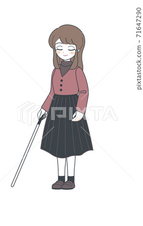 姐姐和白藤走的插圖矢量 71647290