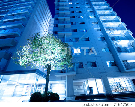 Large apartment at dusk Large apartment at dusk 71647500