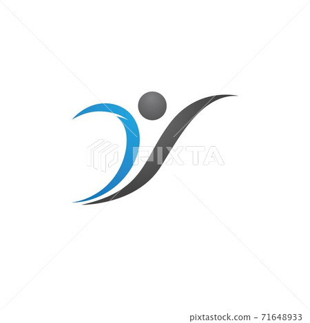Human character logo sign Human character logo sign 71648933