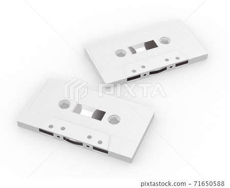 mockup audio music retro cassette tapes , 3d rendering mockup audio music retro cassette tapes , 3d rendering 71650588