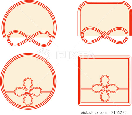 Simple Japanese style celebration frame set Simple Japanese style celebration frame set 71652703