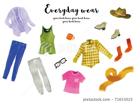 日常穿著illustration_watercolor 71653025
