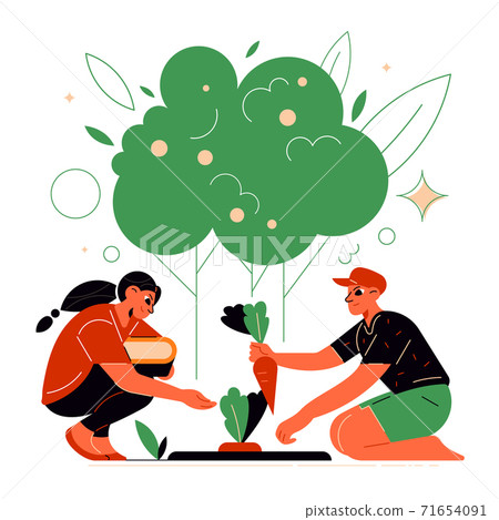 Planting Carrot Farm Composition 71654091