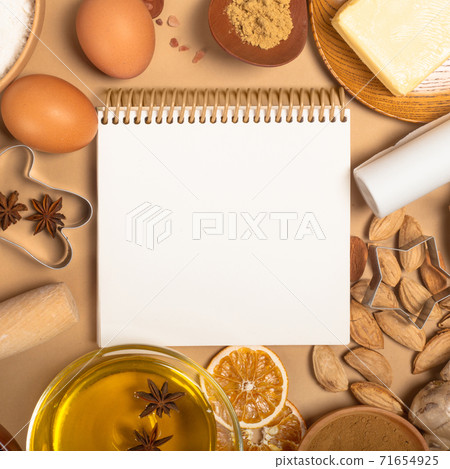 Christmas cookie cooking background 71654925