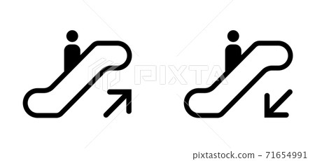 圖標自動扶梯上下 71654991