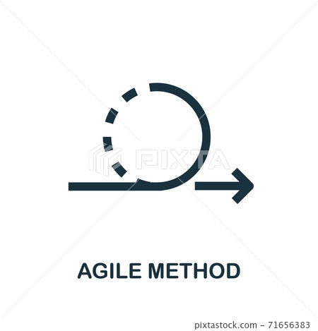 Agile Method icon. Simple creative element.... - Stock Illustration ...