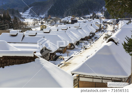 Ouchi-juku in winter, Shimogo Town, Fukushima Prefecture 71656531