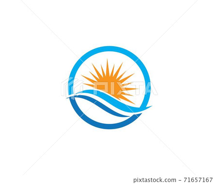 Water Wave symbol and icon Logo Template 71657167