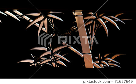 Japanese-style room, Bamboo Kumiko 71657649