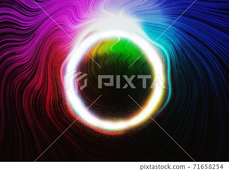 旋轉著五顏六色的燈光的抽象背景 71658254