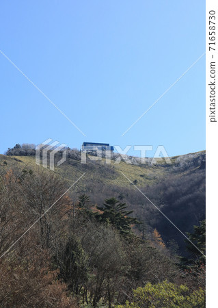 Near the top of Mt. Tsurugi looking up from the mountain trail 71658730