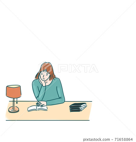 Woman reading 71658864