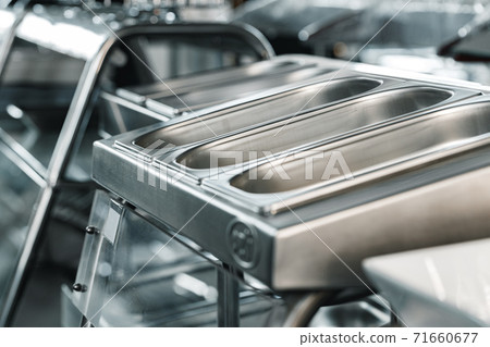 Industrial kitchen metal trays for buffet catering Industrial kitchen metal trays for buffet catering 71660677