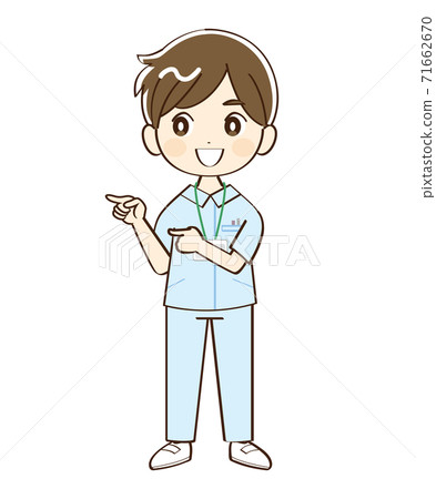 男子，護士，指示 71662670