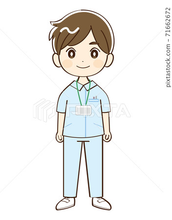 男人，護士，微笑 71662672