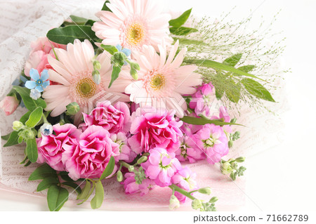 A bouquet of gerberas and carnations 71662789