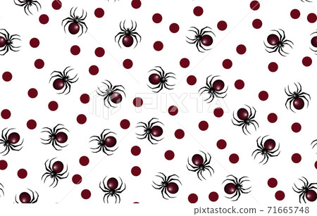 Halloween spider pattern. Seamless spiders background. Halloween pattern. 71665748