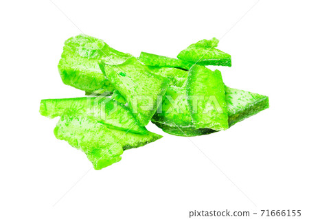 Dried pomelo. Pummelo slices as background. Dried fruits as healthy food. isolated on a white background 71666155