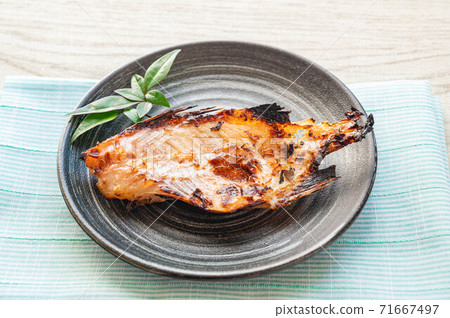 Grilled fish pickled in red fish Grilled fish pickled in red fish 71667497