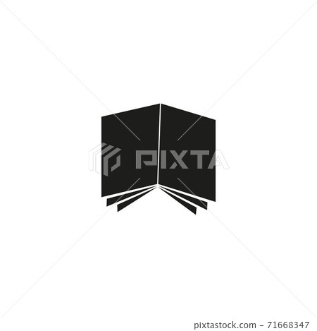 Book icon isolated on white background. Eps10 - Stock Illustration ...