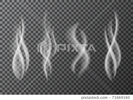 Smoke  from a cup of  hot coffee or tea. 71669160