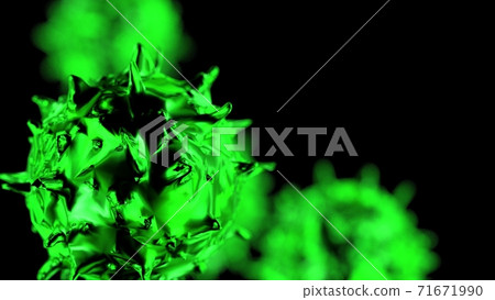 Virus concept 3D illustration 71671990