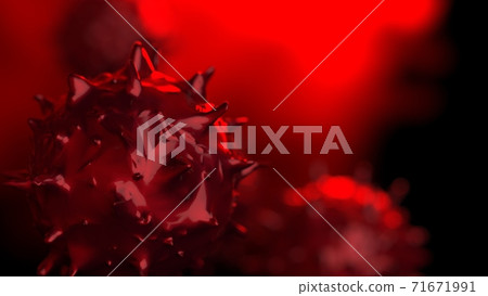 Virus concept 3D illustration 71671991
