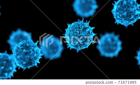 Virus concept 3D illustration 71671995