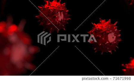 Virus concept 3D illustration 71671998