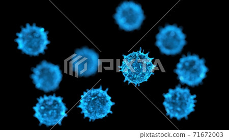 Virus concept 3D illustration 71672003