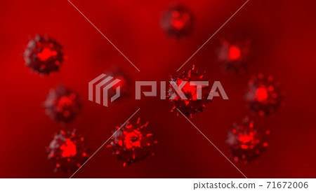 Virus concept 3D illustration 71672006