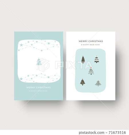 Merry christmas new year card Merry christmas new year card 71673516