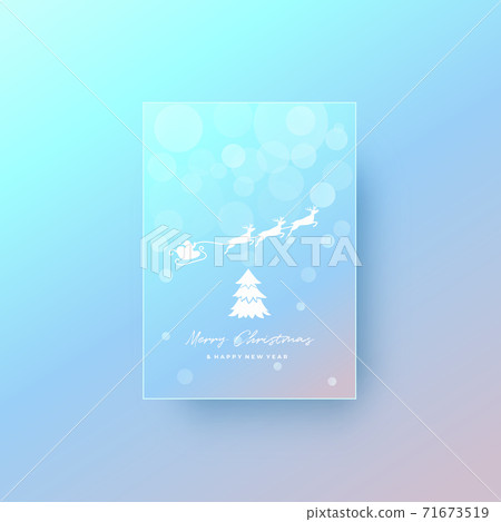 Merry christmas new year card Merry christmas new year card 71673519