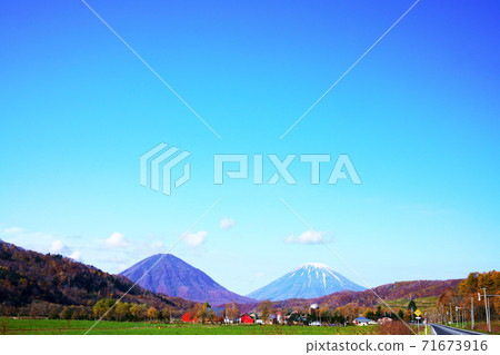 Mt. Yotei and Mt. Shiribetsu Twin Yotei Hokkaido 71673916