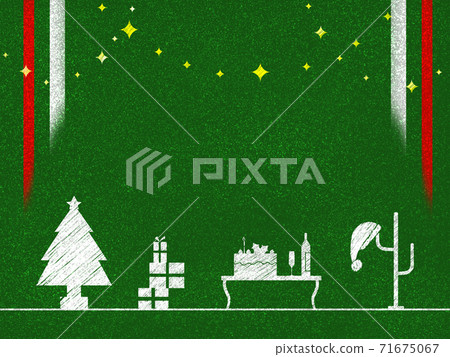 Christmas motifs such as trees and gifts Green (horizontal) Christmas motifs such as trees and gifts Green (horizontal) 71675067