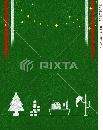 Christmas motifs such as trees and gifts Green (vertical) Christmas motifs such as trees and gifts Green (vertical) 71675068
