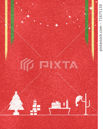 Christmas motifs such as trees and gifts Red (vertical) 71675138
