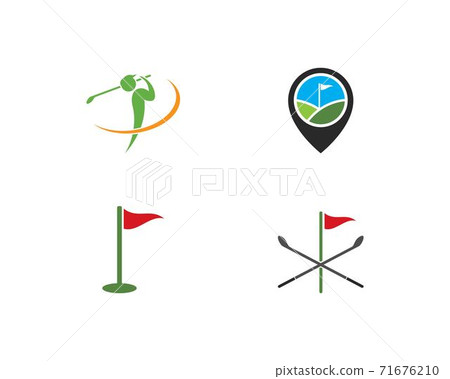 Golf Logo Template Stock Illustration 71676210 Pixta