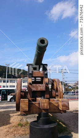 Reproduction of Choshu Cannon in Mimosusogawa Park Reproduction of Choshu Cannon in Mimosusogawa Park 71676442