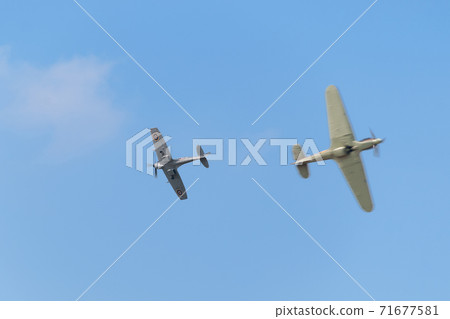 Royal Air Force Spitfire Mk.XVI and Hurricane Mk.IIC Royal Air Force Spitfire Mk.XVI and Hurricane Mk.IIC 71677581