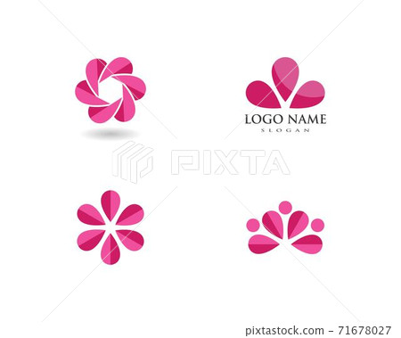 flowers design logo Template 71678027