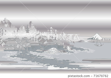 Katsushika Hokusai image Soshu Eshima silver Katsushika Hokusai image Soshu Eshima silver 71678782
