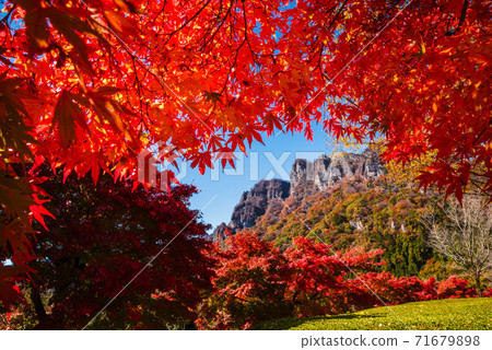 [Gunma Prefecture] Taken from Mt. Myogi / Mt. Myogi Panorama Park with autumn colors <Jomosanzan> 71679898