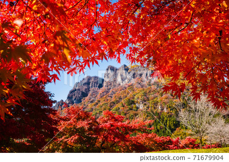 [Gunma Prefecture] Taken from Mt. Myogi / Mt. Myogi Panorama Park with autumn colors <Jomosanzan> 71679904