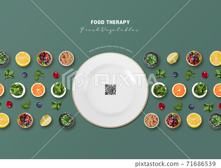 Healthy life and food concept 007 71686539