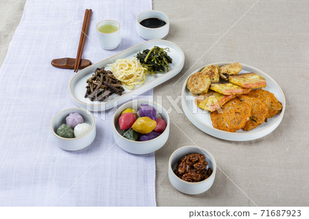 Different foods ingredients of Korean Thanksgiving day 080 Different foods ingredients of Korean Thanksgiving day 080 71687923