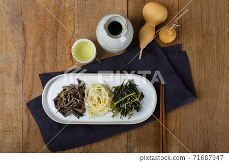 Different foods ingredients of Korean Thanksgiving day 084 71687947