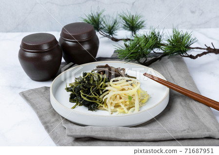 Different foods ingredients of Korean Thanksgiving day 086 71687951