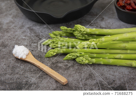 Close up of fresh green asparagus 137 Close up of fresh green asparagus 137 71688275