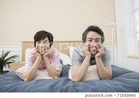 Happiness people lifestyle, Asian senior couple 071 71688666